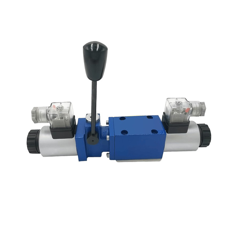 WEMM-type electromagnetic directional control valve with an auxiliary handle